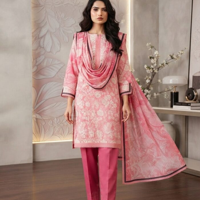 Black & Sleeves Digital Lawn Black & Sleeves